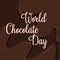 World Chocolate Day vector.World Chocolate Day vector. Important day. Chocolate Day Poster, July 11