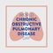 World Chronic Obstructive Pulmonary Disease Day vector design. Lung symbol on white background.