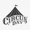 World Circus Day emblem lettering design