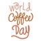 world coffee day celebration