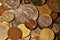 World coins assortment. Numismatic Collection.