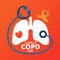 World COPD Day illustration Chronic Obstructive Pulmonary Disease