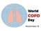 World COPD day. World Chronic Obstructive Pulmonary Disease Day.