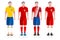 World Cup Group E Jerseys Kit