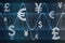 World Currencies Business Abstract Background