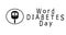 World Day Diabetes, Medical animation. Medical concept. Modern style logo