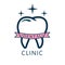 World Dentist Day. Vector illustration of logo tooth.Stomatology banner