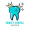 World Dentist Day. Vector illustration of logo tooth.Stomatology banner