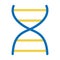 World down syndrome day, dna abnormal chromosome flat style
