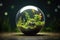 World earth day an eco friendly globe concept of nature