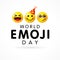 World Emoji Day vector illustration
