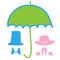 World environment day, earth umbrella protects feminine and masculine, vector
