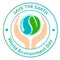 World Environment Day logo or poster with earth and hands