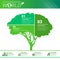 World Environmental Protection Green Energy Ecology Infographics Banner With Copy Space