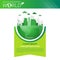 World Environmental Protection Green Energy Ecology Infographics Banner With Copy Space