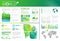 World Environmental Protection Green Energy Ecology Infographics Banner With Copy Space