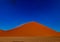 The world famous dune 45 in the Sossusvlei of the Namib Desert in Namibia