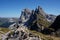 World famous geisler peaks in south tyrol / val gardena