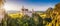 World-famous Neuschwanstein Castle in beautiful evening light, Fussen, Germany