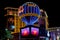 World famous Vegas Strip Paris Hotel Bellagio Hotel of night view0