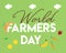 World farmers day vector illustration