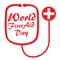 World First Aid Day with. Design illustration greating card