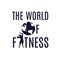 The world of fitness design element, vector illustration