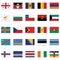 World Flag isolated Vector Illustration set every single flag you can easily edit