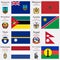 World flags and capitals set 16