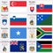 World flags and capitals set 22