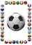 World Football Teams Frame