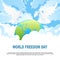 World Freedom Day background