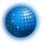 World globe business networking vector icon