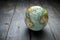 World Globe Wood Background