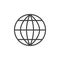 World grid outline icon