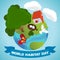 World habitat day illustration