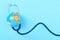 World health day concept, Stethoscope, globe