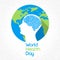 World Health Day Earth Planet Human Head Brain