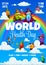 World health day flyer cartoon vitamin wizard