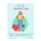 World health day flyers, posters design