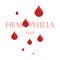 World Hemophilia Day blood drops awareness poster