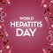 World hepatitis day greeting card