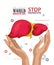 World hepatitis day vector poster in modern flat design on white background. 28 July