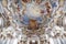 World heritage wall and ceiling frescoes of Wieskirche church in Bavaria