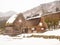 The world historic village of Shirakawa-go in the travel winter season