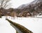 The world historic village of Shirakawa-go in the travel winter season