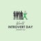 world introvert day banner template