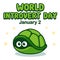 World Introvert Day turtle in shell