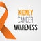 World kidney cancer day awareness poster eps10