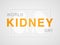 World Kidney Day, concept healthcare banner.
